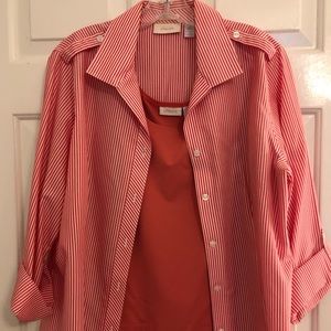 Ladies shell and shirt